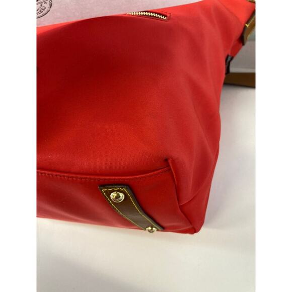 DOONEY & BOURKE LARGERED NYLON BROWN LEATHER SHOULDER BAG - Picture 12 of 16